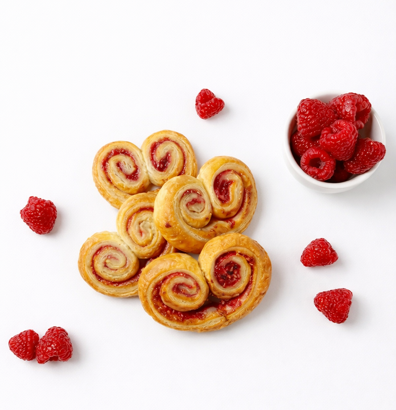 Valentine Raspberry Palmiers